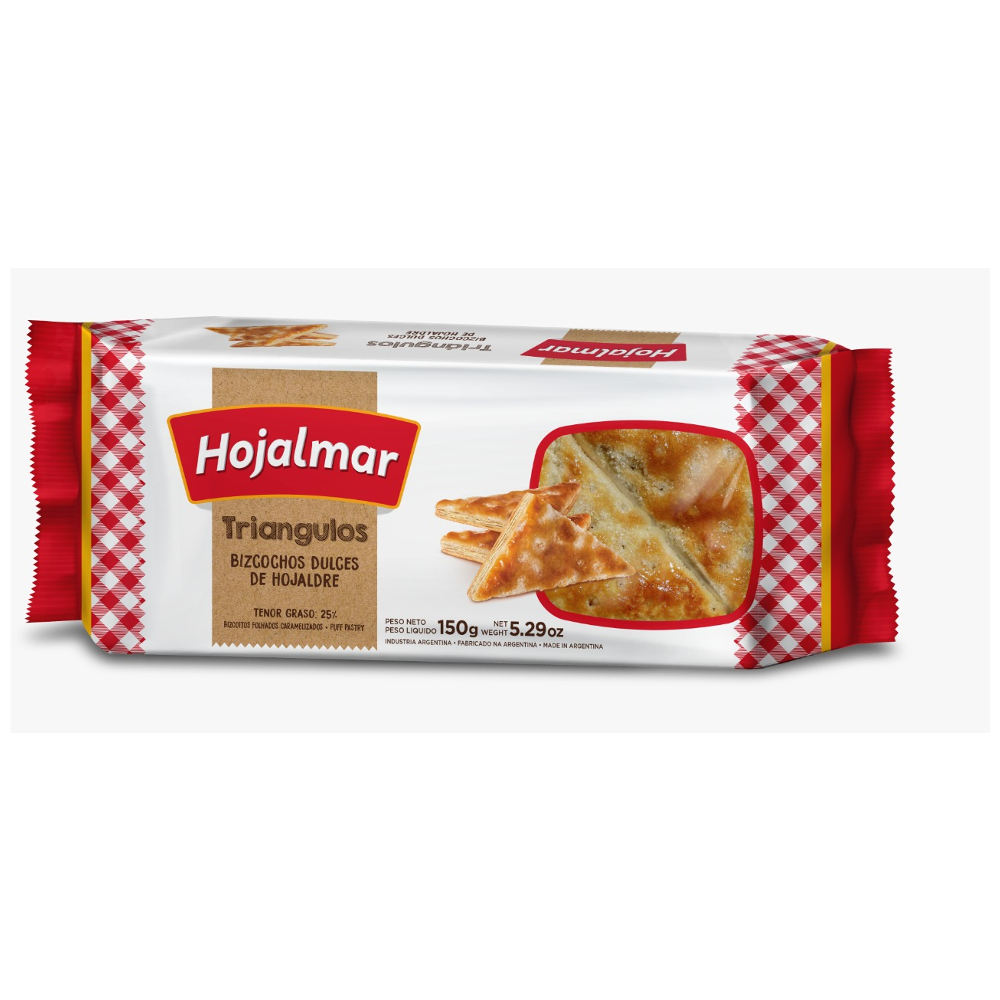 GALLET.HOJALDRE TRIANGULO 150 G.x 30UN HOJALMAR