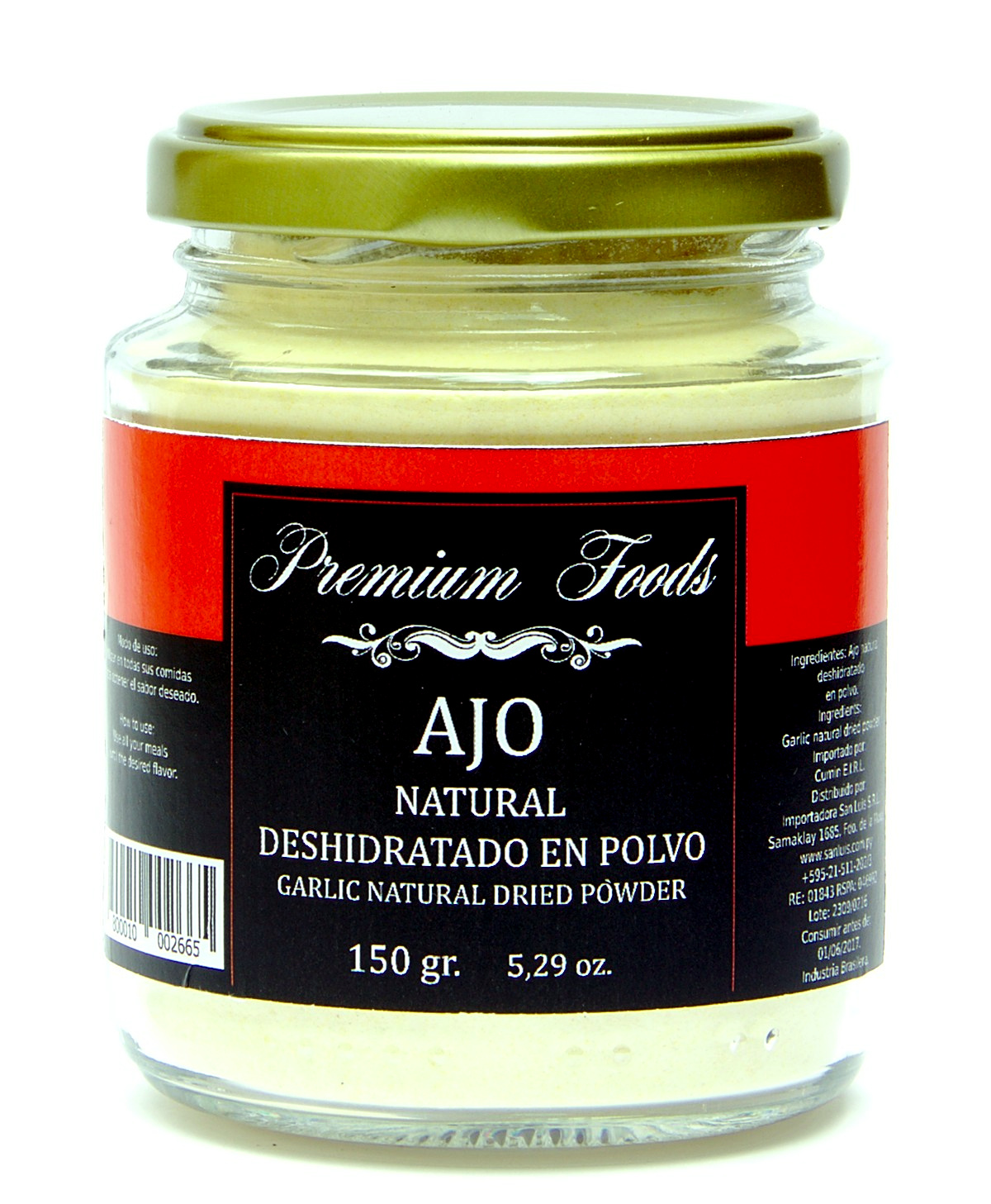 AJO DESHIDRATADO EN POLVO (150Gr)