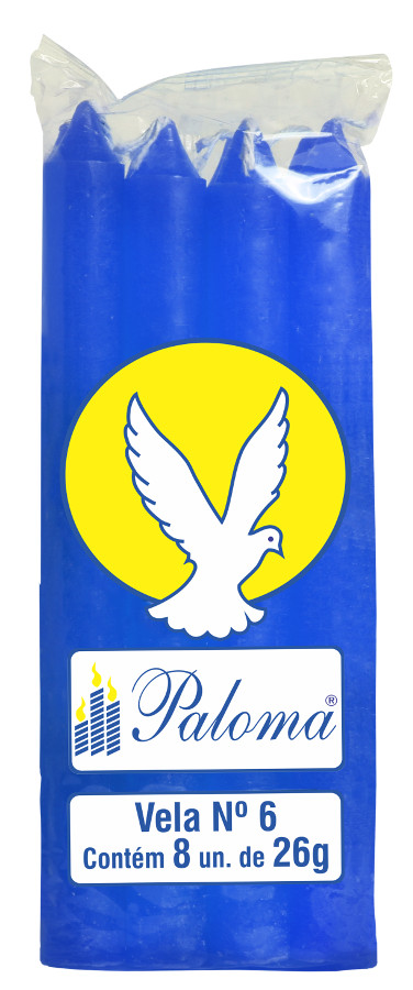 VELA No.6 AZUL OSC. PALOMA 24x8