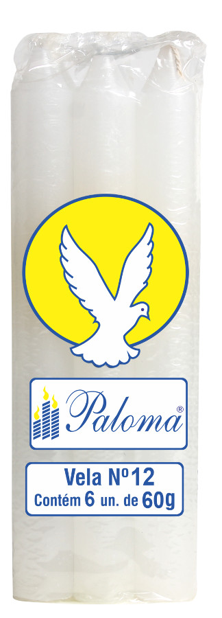 VELA No.12 Blanca - PALOMA - 24x6