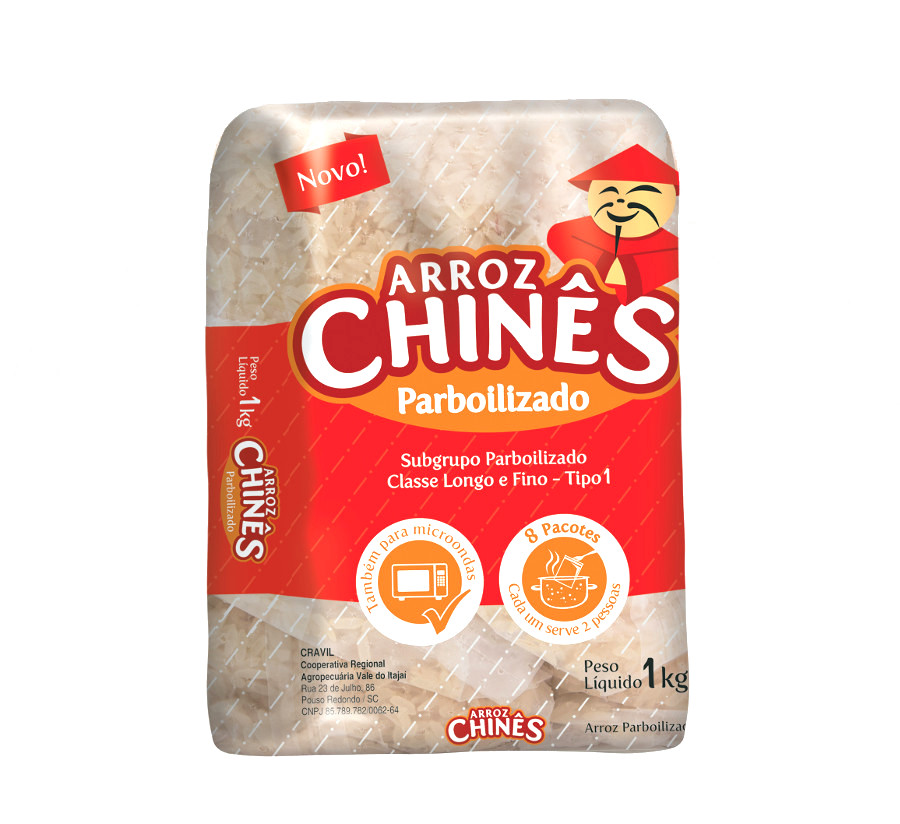 ARROZ PARBOIL. PAQ 1K DE 8 SACOS PEQ. (125G) P/MIC