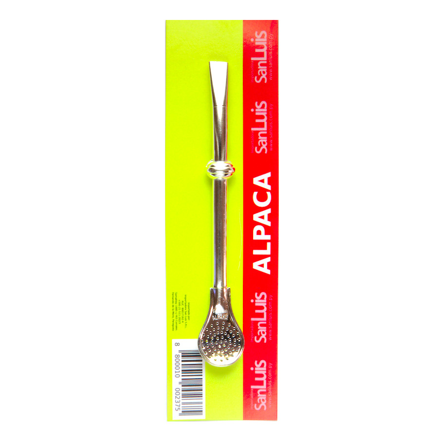 BOMBILLA ALPACA PARA MATE DE 16 CM